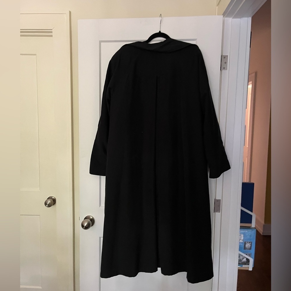 Vintage Relaxed Fit Oversized Sanyo Japan Designer Trench/Over Coat with Liner - Picture 5 of 11